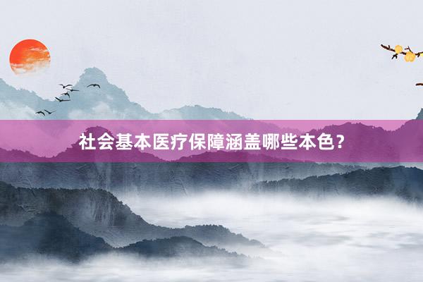 社会基本医疗保障涵盖哪些本色？